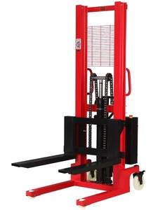 Diesel 1ton 2ton Semi-elettrico Pallet sollevatore mano elettrico Stacker 1.6m/2m/2.5m/3m altezza di sollevamento usato carrello elevatore transpallet - Product Image 2