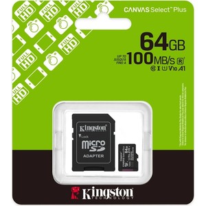 Kingston <b>Memory</b> <b>Card</b> 64GB With Adapter - Product Image 3