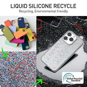 Soonleader Nouvelle <span class=keywords><strong>coque</strong></span> de téléphone en silicone liquide dégradé recyclé pour <span class=keywords><strong>iPhone</strong></span> 15 Pro Max - Product Image 4