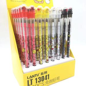 Yellow Little Chicken Pet Animal Eraser Bullet Pencil con huevo roto Lápiz estándar Pencil Laying Pen No se requiere afilado - Product Image 4