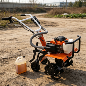 Tractor de Gasolina con Rotocultivador para Huertos Comunitarios - Product Image 1