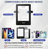 Télécommande sans fil pour tourner les pages, compatible avec les liseuses Kindle, les tablettes iPad et les téléphones Android, lecture mains libres, 28H
