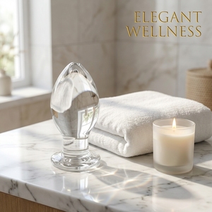 Анальная пробка из прозрачного стекла, 7 см, для мужчин и женщин, для самостимуляции и флирта, товары для взрослых - Product Image 3