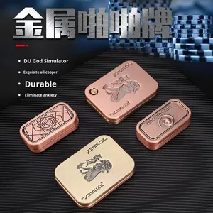 Yc Cổ Phiếu YC-339 Poker AK Vua kim loại đẩy thẻ <span class=keywords><strong>EDC</strong></span> Fidget spinner Đồ chơi giảm căng thẳng tay đẩy tiền xu âm thanh xuyên biên giới unisex 14 - Product Image 3