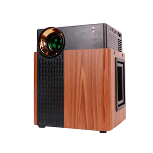 Projecteur de grain de bois cube sans fil <span class=keywords><strong>2022</strong></span> pour projecteur de cinéma maison avec haut-parleur et microphone - Product Image 2