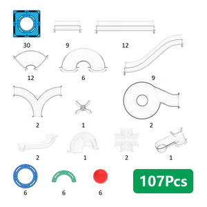 Jouets éducatifs <span class=keywords><strong>Montessori</strong></span> Mntl : Circuit <span class=keywords><strong>de</strong></span> billes <span class=keywords><strong>magnétique</strong></span> 107 pièces, blocs <span class=keywords><strong>de</strong></span> <span class=keywords><strong>construction</strong></span> en plastique pour jeu <span class=keywords><strong>de</strong></span> <span class=keywords><strong>construction</strong></span> <span class=keywords><strong>de</strong></span> pistes <span class=keywords><strong>de</strong></span> billes - Product Image 2