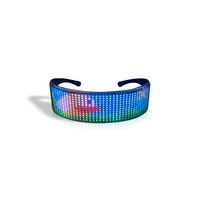 Lunettes LED transfrontalières lumineuses et colorées, contrôlables par application – Idéales pour un anniversaire