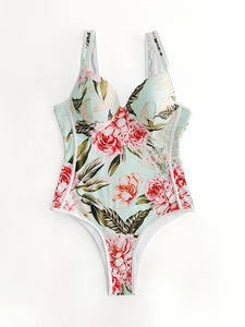 Fabricants de maillots de bain deux pièces, tankinis, bikinis, bandeaux, col rond, imprimés, floraux, grande taille, en spandex/polyester - Product Image 3