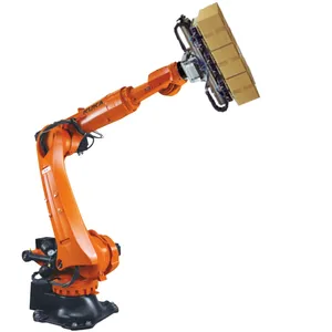 Factory robot arm 6-axis KUKA KR 240 R2900-2 with Schunk robot fixture and robot ground rail, suitable for handling machine arms