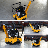 Compacteur vibrant d'asphalte ZUJI PC110 à moteur essence, certifié CE, haute efficacité, 6,6 CV, 5600 VPM