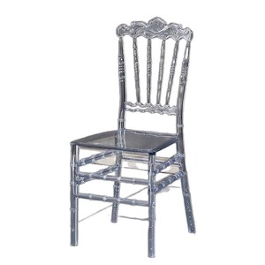 Silla de Acrílico Transparente, Silla de Plástico para Bodas, Banquetes, Hoteles, Apilable, Ligera y Duradera para Exteriores - Product Image 4