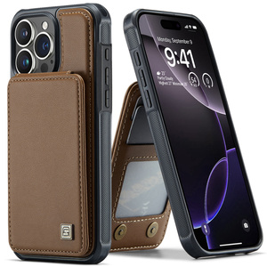 Autspace สำหรับ <span class=keywords><strong>iPhone</strong></span> 17 Air 11 12 13 14 15 16 Plus Pro MAX 16E TPU แบบนิ่มมีช่องใส่บัตรแบบพับได้กระเป๋าเงินสดเคสโทรศัพท์หนัง PU - Product Image 1