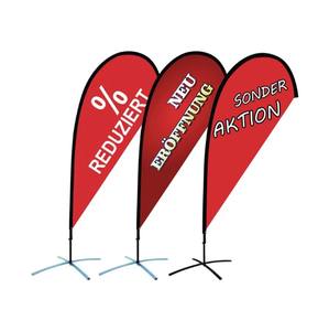 Bendera Pantai Custom Logo Grosir untuk Acara Luar Ruangan, Promosi, dan Iklan, Bahan Poliester dengan Cetak Transfer Panas - Product Image 4