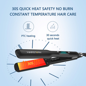 Salon 500F tóc ép tóc biểu tượng tùy chỉnh Irons chuyên nghiệp nano titan Pro phẳng sắt bán buôn nhãn hiệu riêng phẳng sắt - Product Image 6