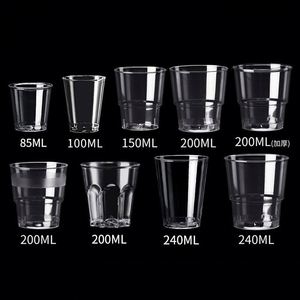 Gobelets en plastique transparent pour compagnies aériennes, best-sellers, fournis directement par l'usine, bon prix, gobelets en plastique jetables pour la bière en avion - Product Image 2