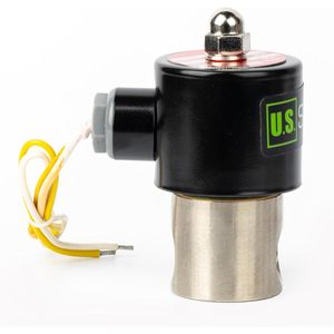 États-Unis Vanne solénoïde solide 3/8 po 110 V CA en acier inoxydable normalement fermée pour le contrôle de l'eau - Product Image 4