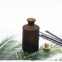 Bouteille vide en verre brun de 200 ml pour aromathérapie, diffuseur de parfum, bouteille en verre pour huile essentielle, diffuseur à bâtonnets volatils
