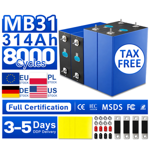 Sel Baterai Lithium Prismatis EU Stock 3.2V 314Ah 48V 8000 Siklus MB31 280Ah 320ah 330ah Kapasitas Nyata 314Ah Lifepo4 Akku 330ah+ - Product Image 1