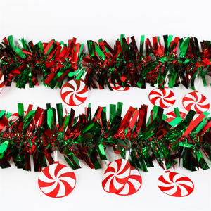 Ingrosso forniture per feste natale 2M * 8 + 15CM PET Tinsel ghirland con decorazione lecca-lecca - Product Image 6