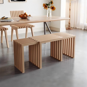 Modern Solid Wood Retractable Draining Bench Old Elm Door Rear Shoe Changing <strong>Stool</strong> Balcony <strong>Office</strong> Casual Waiting Chair - Product Image 4