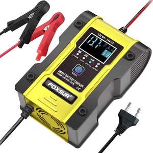 เครื่องชาร์จแบตเตอรี่12V 6A LCD <span class=keywords><strong>FOXSUR</strong></span> 12V 24V,เครื่องชาร์จแบตเตอรี่สำหรับรถยนต์เรือรถจักรยานยนต์ Pulse ซ่อม - Product Image 1