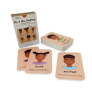 Flashcard educativo reutilizable duradero, cartulina gruesa de alta calidad, juego de cartas de aprendizaje laminado brillante con educación temprana - Product Image 1