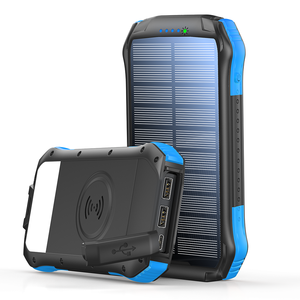 Nuevo producto 2025 OEM logo Teléfono móvil Paquete de batería de respaldo Cargador Portátil 16000mAh Bancos de energía solar inalámbricos de alta capacidad - Product Image 3