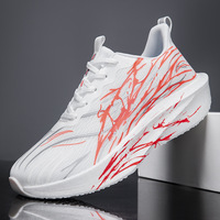Chaussures de course et de randonnée pour enfants, personnalisées en usine, nouvelle mode, amortissantes, respirantes, en maille, lumineuses, pour hommes