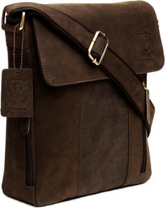 Sac bandoulière unisexe vintage authentique 100 % pur cuir véritable fait main pour tous les jours, modèle J. for London India - Product Image 2