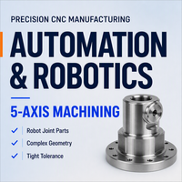 Base de robot usinée CNC sur mesure à 4 axes, pièce de tournage et de fraisage de précision OEM pour l'automatisation industrielle et la robotique