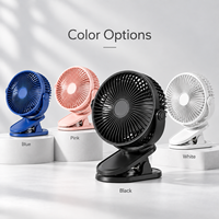 Nouveau ventilateur portable à clipser, alimenté par USB 5V, silencieux, vent puissant, pliable, télescopique, mini ventilateur pour poussette de bébé, utilisation en extérieur, en voiture