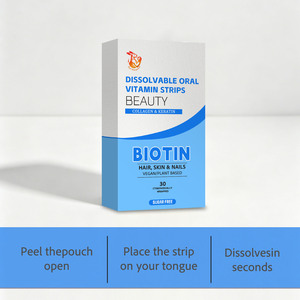 Tiras de Vitaminas Orales Disolubles OEM Ebhabces, Elasticidad e Hidratación de la Piel, Apoya la Salud de la Piel y las Uñas - Product Image 2