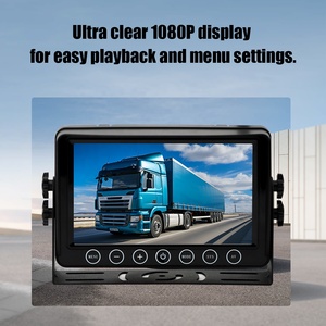 Monitor Video LCD da 7 Pollici per Veicoli e Camion, Kit Telecamera Retromarcia per Furgoni, Autobus, Camper, <span class=keywords><strong>DVR</strong></span> AHD <span class=keywords><strong>1080P</strong></span>, Sistema Split a 2 Canali - Product Image 2