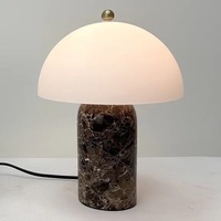 Lampe de table en marbre créative et personnalisée de style nordique moderne, lumière d'ambiance, interrupteur à bouton-poussoir pour hôtel, bureau, salle de conférence