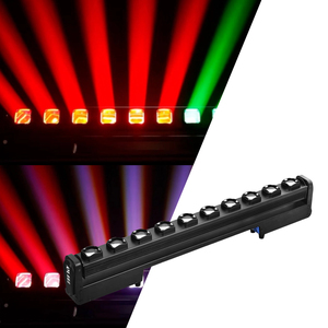 Barre de lumière LED mobile à faisceau 10 yeux 40W RGBW 4-en-1, 3 °   Projecteur à tête mobile DMX512 à faisceau étroit pour DJ, discothèque et éclairage de scène - Product Image 5