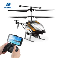 Drone de Metal com Controle Remoto, Helicóptero de Brinquedo com Câmera Wi-Fi, 2.4G, 4 Canais, Ideal para Crianças e Adultos