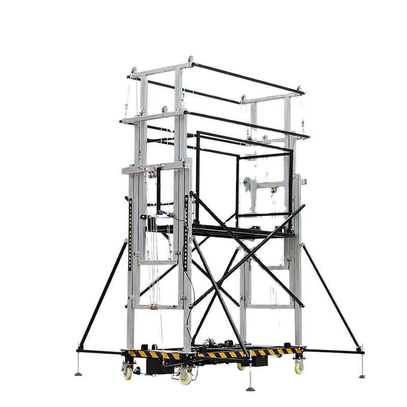 Self Rising Scaffold Self-elevating Scaffold With Remote Control Climbing Platform Electric ...
