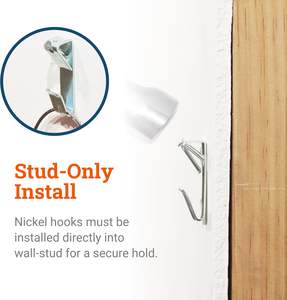 Pengait Gambar Dibang Hardware untuk Drywall, Pengait Cermin Tugas Berat, Paku, Perlengkapan Bingkai Profesional - Product Image 3