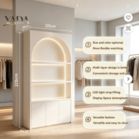 Mobilier de salon professionnel, vitrine haut de gamme pour cosmétiques avec éclairage LED, idéale pour l'affichage en clinique de soins de la peau