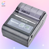 Printer Genggam AIXW New Trends AI-58C, Printer Mini Inkjet Thermal Portabel untuk Ponsel, Penggunaan Luar Ruangan