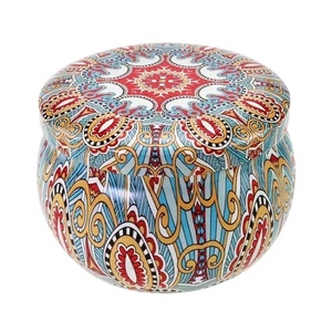 China Wholesale Empty Scented Candle Tin Jar With Lid and <b>Box</b> for <b>Gift</b> - Product Image 5