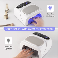 Sèche-ongles professionnel sans fil rechargeable 2 en 1, 180W, séchage rapide, lampe à ongles LED UV avec 42 ampoules LED pour salon