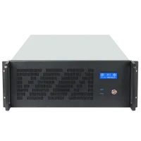 Kedatangan Baru 4U 12 PCIE Industrial Server Chassis Plastik ATX dengan Layar Micro Class untuk Penggunaan Rumahan Stok Tersedia dengan Kipas