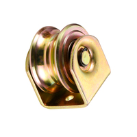 Poulie à rouleaux de porte coulissante à double roulement de 60mm avec rainure en U/V/Y pour système de traction et de poussée universel