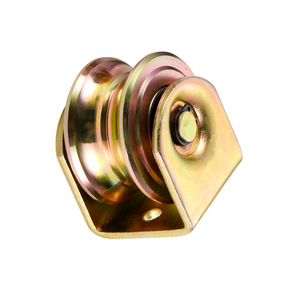 Poulie à rouleaux <span class=keywords><strong>de</strong></span> <span class=keywords><strong>porte</strong></span> coulissante à double roulement <span class=keywords><strong>de</strong></span> 60mm avec rainure en U/V/Y pour système <span class=keywords><strong>de</strong></span> traction et <span class=keywords><strong>de</strong></span> poussée universel - Product Image 5