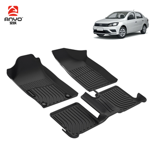 Alfombrillas para Auto, Accesorios Interiores, Alfombrillas 3D de TPE, Tipo Bandeja, para Volkswagen Voyage 2023 - Product Image 2