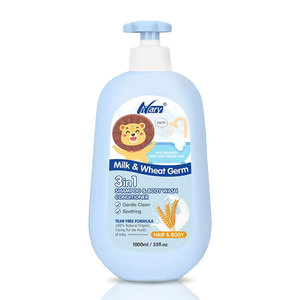 <span class=keywords><strong>Shampoo</strong></span>, Bagnoschiuma e Balsamo 3 in 1 per Neonati, Marca Privata, Biologico, 100% Naturale, al Profumo di Latte e Grano, Delicato e Senza Lacrime - Product Image 6