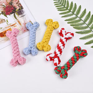 SY2025 köpek oyuncak pamuk halat oyuncak saf el dokuması halat kemik eğlence köpek oyuncak pet malzemeleri - Product Image 1