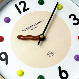 <span class=keywords><strong>Orologio</strong></span> <span class=keywords><strong>da</strong></span> <span class=keywords><strong>Parete</strong></span> Moderno e Semplice <span class=keywords><strong>da</strong></span> 12 Pollici in Plastica Silenziosa, Design Originale 2025, Stile Nordico <span class=keywords><strong>Contemporaneo</strong></span> per Soggiorno - Product Image 4