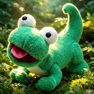 Peluche de Gecko Verde Personalizado, Juguete de Peluche Suave para Niños, Regalo - Product Image 2